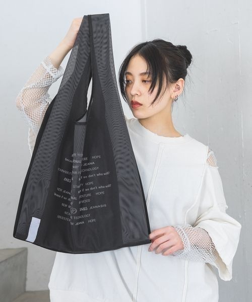 JEANASIS(ジーナシス)の「アソートメッシュトートBAG/113234(トートバッグ・レディース・ホワイト系その他/ブラック系その他/グレー系その他・FREE)」の2枚目の写真