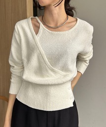 CAPRICIEUX LE'MAGE | アシメレイヤードプルオーバー(ニット/セーター)