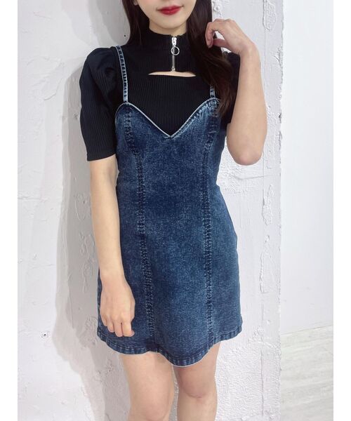 EATME(イートミー)の「カットアウトフロントZIPリブTOP(ニット/セーター・レディース・ブラック/ベージュ/グレー・FREE)」の11枚目の写真