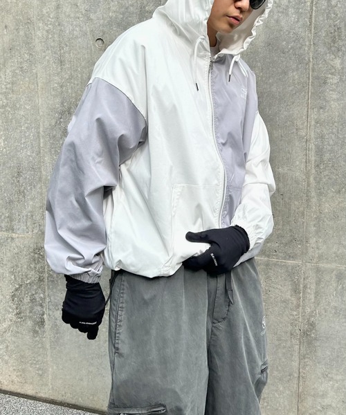 WHO'S WHO gallery（フーズフーギャラリー）の「【KOOKY'N/クーキー】BRONXナイロンパーカー（ナイロンジャケット・メンズ・ホワイト/ライトグレー/ホワイト系その他/ブラック・FREE）」の17枚目の写真