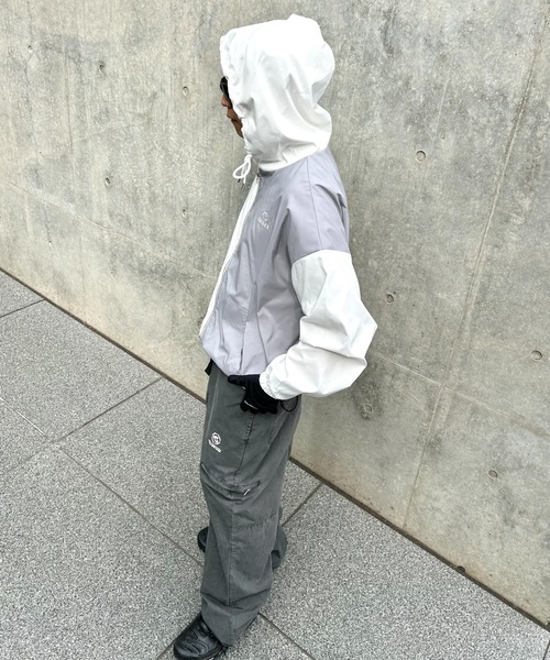 WHO'S WHO gallery（フーズフーギャラリー）の「【KOOKY'N/クーキー】BRONXナイロンパーカー（ナイロンジャケット・メンズ・ホワイト/ライトグレー/ホワイト系その他/ブラック・FREE）」の19枚目の写真