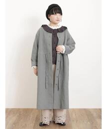 Samansa Mos2 | フラワーキルトウエスト絞りロングコート(その他アウター)