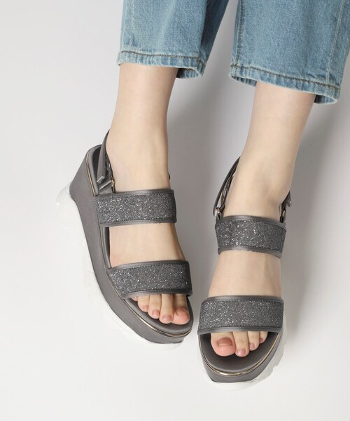 ESPERANZA（エスペランサ）の「キラキラ厚底スポサン 24SS（サンダル・レディース・ピンク系9/ブラック系8/グレー系4/ベージュ系8・L/M/S/LL）」の8枚目の写真