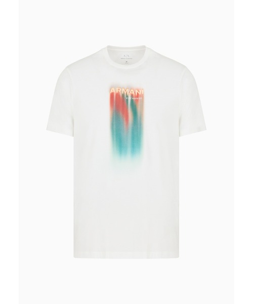 ARMANI EXCHANGE（アルマーニエクスチェンジ）の「【A|X アルマーニ エクスチェンジ】デザインロゴ　半袖クルーネックTシャツ/REGULAR（Tシャツ/カットソー・メンズ・ブラック/ホワイト・X-SMALL/X-LARGE/SMALL/MEDIUM/LARGE/XX-LARGE）」の5枚目の写真