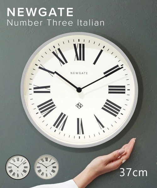 NEWGATE（ニューゲート）の「Newgate Number Italian Wall Clock ニューゲート イタリアン 掛け時計（掛け時計・レディース・グレー/ブラック・FREE）」の10枚目の写真