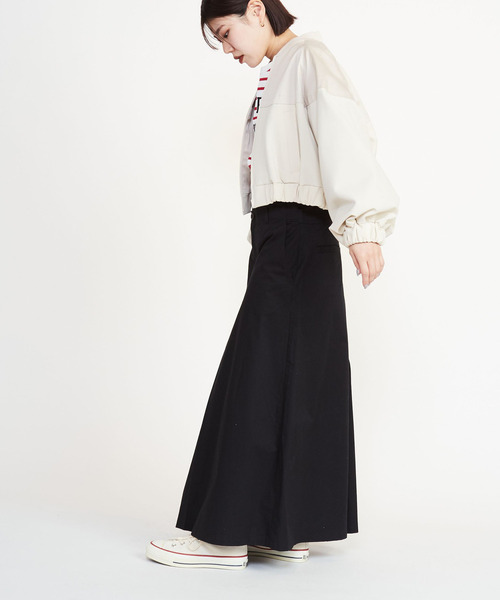 CONVERSE TOKYO(コンバーストウキョウ)の「2WAY HIGHWAIST SKIRT(スカート・レディース・ベージュ/ブラック・FREE)」の4枚目の写真