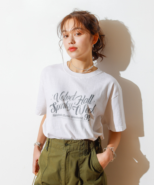 GOOD ROCK SPEED(グッドロックスピード)の「【GOOD ROCK SPEED/グッドロックスピード】別注ロゴTシャツ2(Tシャツ/カットソー・レディース・ホワイト/スミクロ・フリー)」の3枚目の写真