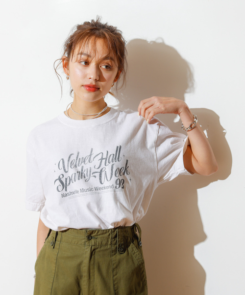 GOOD ROCK SPEED(グッドロックスピード)の「【GOOD ROCK SPEED/グッドロックスピード】別注ロゴTシャツ2(Tシャツ/カットソー・レディース・ホワイト/スミクロ・フリー)」の4枚目の写真