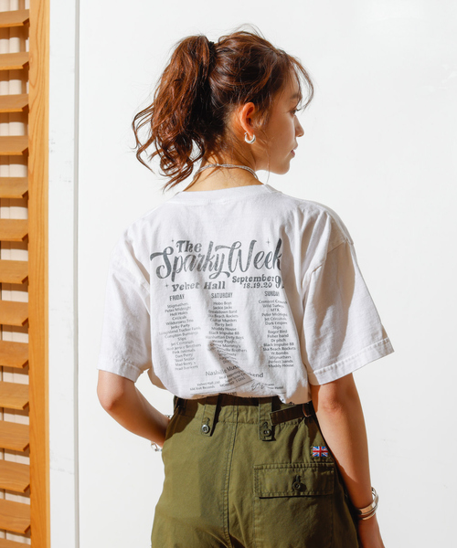 GOOD ROCK SPEED(グッドロックスピード)の「【GOOD ROCK SPEED/グッドロックスピード】別注ロゴTシャツ2(Tシャツ/カットソー・レディース・ホワイト/スミクロ・フリー)」の6枚目の写真