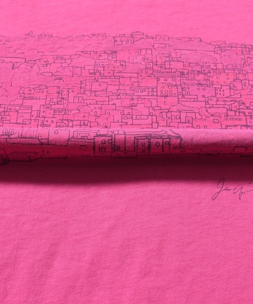 Johnbull(ジョンブル)の「オーバーダイプリントTシャツ(TOWN)(Tシャツ/カットソー・レディース・U・FREE)」の6枚目の写真