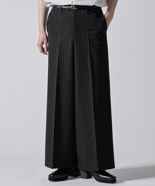 【CLEL】バックブラッシュドTR フレアスラックス サイズSアッシュモカ完売品 CLEL】Back Brushed TR Flare Slacks/バックブラッシュドTR