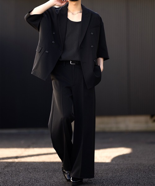 CLEL（クレイル）の「【CLEL】Back Brushed TR Flare Slacks
