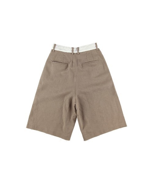 ALEXIA STAM（アリシアスタン）の「Tuck Wide Half Pants/タックワイドハーフパンツ（その他パンツ・レディース・ブラウン/ベージュ・S/M）」の4枚目の写真