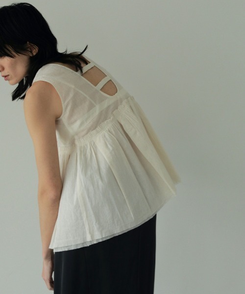 トップス anuke Sheer Peplum Tops anuke SALE50%OFF アンヌーク セール トップス Sheer Peplum