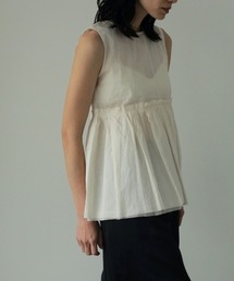 anuke（アンヌーク）の「anuke Sheer Peplum Tops シアー