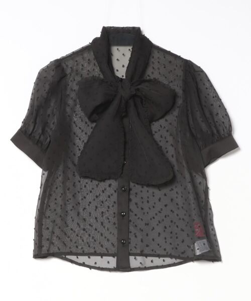 Jamie エーエヌケー(ジェイミーエーエヌケー)の「シアードットブラウス(シャツ/ブラウス・レディース・ホワイト/ブラック・M)」の13枚目の写真