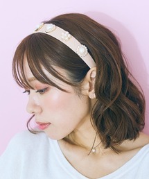 marun | ＜大きいサイズ＞　ビジュー飾りカチューシャ　marun(カチューシャ)