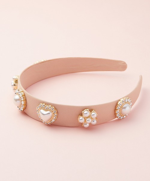 marun（マルン）の「＜大きいサイズ＞　ビジュー飾りカチューシャ　marun（カチューシャ・レディース・オレンジ系/ブラック・FREE）」の6枚目の写真