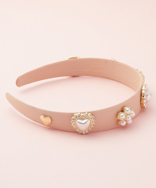 marun（マルン）の「＜大きいサイズ＞　ビジュー飾りカチューシャ　marun（カチューシャ・レディース・オレンジ系/ブラック・FREE）」の8枚目の写真