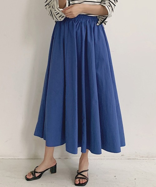 Twinkle;pm（トゥインクルピーエム）の「カラフルギャザースカート（スカート・レディース・ブラウン/ピンク/オレンジ/ブルー/グリーン/ブラック・FREE）」の4枚目の写真