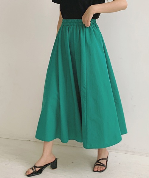 Twinkle;pm（トゥインクルピーエム）の「カラフルギャザースカート（スカート・レディース・ブラウン/ピンク/オレンジ/ブルー/グリーン/ブラック・FREE）」の3枚目の写真