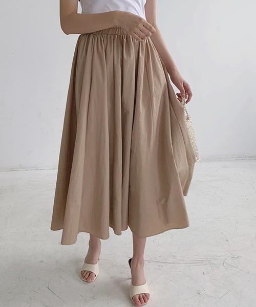 Twinkle;pm（トゥインクルピーエム）の「カラフルギャザースカート（スカート・レディース・ブラウン/ピンク/オレンジ/ブルー/グリーン/ブラック・FREE）」の9枚目の写真