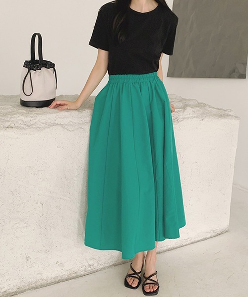 Twinkle;pm（トゥインクルピーエム）の「カラフルギャザースカート（スカート・レディース・ブラウン/ピンク/オレンジ/ブルー/グリーン/ブラック・FREE）」の19枚目の写真