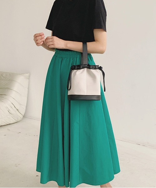 Twinkle;pm（トゥインクルピーエム）の「カラフルギャザースカート（スカート・レディース・ブラウン/ピンク/オレンジ/ブルー/グリーン/ブラック・FREE）」の18枚目の写真