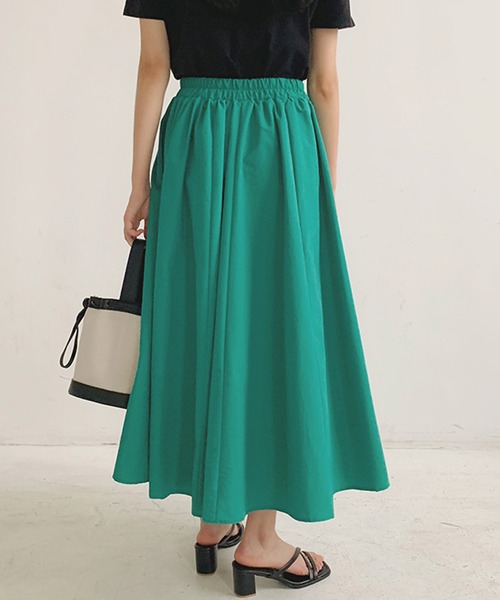 Twinkle;pm（トゥインクルピーエム）の「カラフルギャザースカート（スカート・レディース・ブラウン/ピンク/オレンジ/ブルー/グリーン/ブラック・FREE）」の17枚目の写真