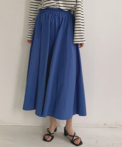 Twinkle;pm（トゥインクルピーエム）の「カラフルギャザースカート（スカート・レディース・ブラウン/ピンク/オレンジ/ブルー/グリーン/ブラック・FREE）」の16枚目の写真