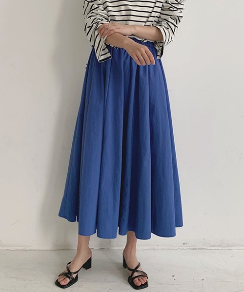 Twinkle;pm（トゥインクルピーエム）の「カラフルギャザースカート（スカート・レディース・ブラウン/ピンク/オレンジ/ブルー/グリーン/ブラック・FREE）」の13枚目の写真