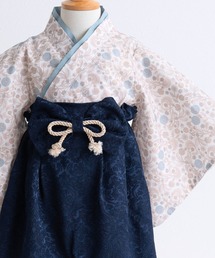 SweetMommy（スウィートマミー）の「3WAY コットン×ジャガード　2ピース袴ロンパース [ひな祭り]  [誕生日 記念日 お食い初め お宮参り 七五三]（着物）」