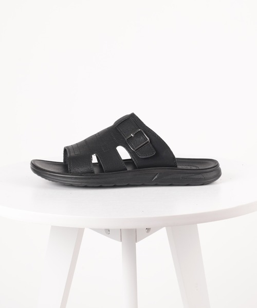 aimoha（アイモハ）の「aimoha men BASIC FAKE LEATHER SLIPPER べシック サンダル（サンダル・メンズ・ブラウン/ブラック・27.5cm/25.0cm/25.5cm/26.0cm/26.5cm/27.0cm）」の8枚目の写真