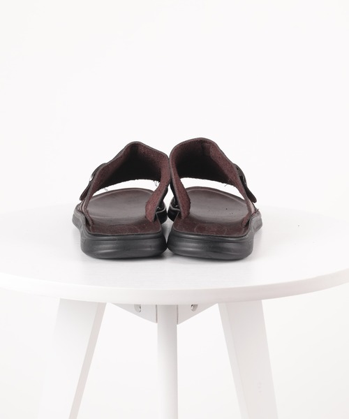 aimoha（アイモハ）の「aimoha men BASIC FAKE LEATHER SLIPPER べシック サンダル（サンダル・メンズ・ブラウン/ブラック・27.5cm/25.0cm/25.5cm/26.0cm/26.5cm/27.0cm）」の22枚目の写真