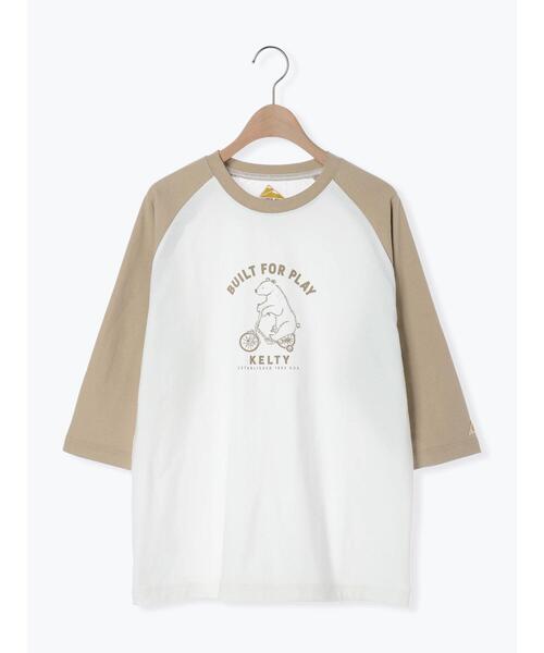 Samansa Mos2（サマンサ モスモス）の「【KELTY×Samansa Mos2】5分袖ラグランTシャツ（Tシャツ/カットソー・レディース・ブラウン/ネイビー/ベージュ・F）」の13枚目の写真