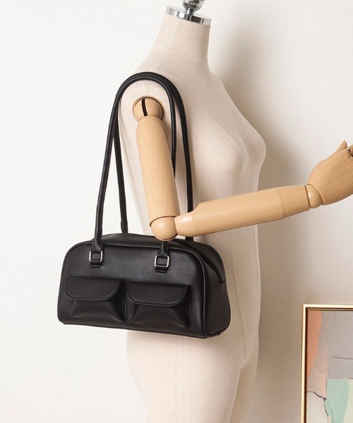 VIVID LADY(ビビッドレディー)の「横型トートバッグ レディース 肩掛け(トートバッグ・レディース・ブラック/ブラウン/ベージュ/アイボリー・FREE)」の14枚目の写真