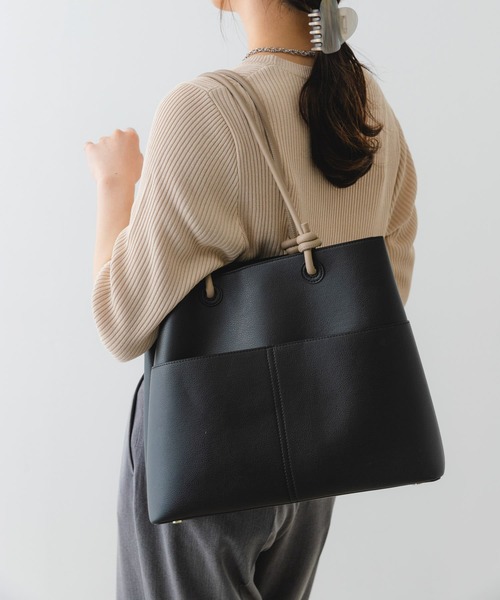 RODE SKO(ロデスコ)の「結びハンドルバッグ(ハンドバッグ・レディース・グレー系その他/ブラック・ONE)」の18枚目の写真