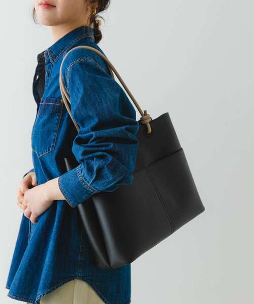 RODE SKO(ロデスコ)の「結びハンドルバッグ(ハンドバッグ・レディース・グレー系その他/ブラック・ONE)」の12枚目の写真