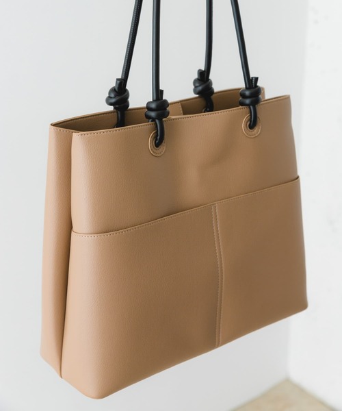 RODE SKO(ロデスコ)の「結びハンドルバッグ(ハンドバッグ・レディース・グレー系その他/ブラック・ONE)」の7枚目の写真