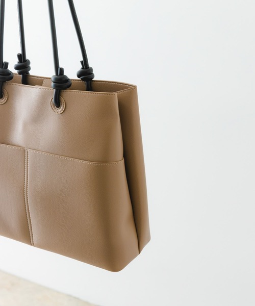 RODE SKO(ロデスコ)の「結びハンドルバッグ(ハンドバッグ・レディース・グレー系その他/ブラック・ONE)」の8枚目の写真