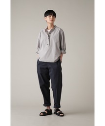 MHL. 24SSスーパーファインコットン　TWILL イージーパンツ　紺色　S 83095665b_b_02_215.jpg