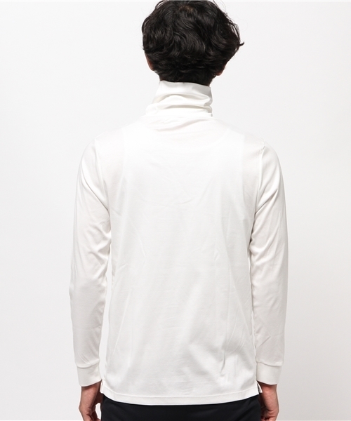 ABAHOUSE（アバハウス）の「スーピマ　スムースタートルネック（Tシャツ/カットソー・メンズ・ホワイト/ブラック×ホワイト/グレー/ブラック・2/3）」の7枚目の写真