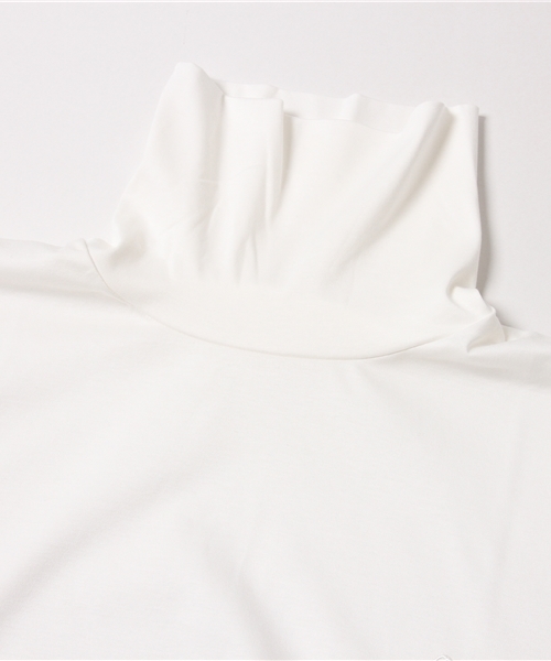 ABAHOUSE（アバハウス）の「スーピマ　スムースタートルネック（Tシャツ/カットソー・メンズ・ホワイト/ブラック×ホワイト/グレー/ブラック・2/3）」の8枚目の写真