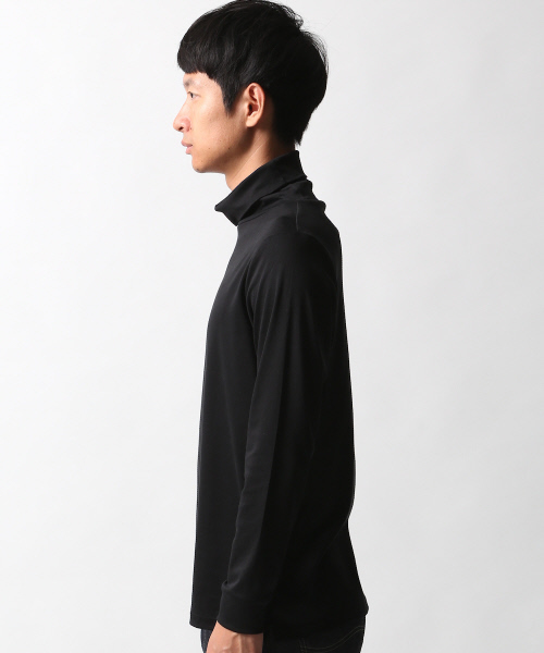 ABAHOUSE（アバハウス）の「スーピマ　スムースタートルネック（Tシャツ/カットソー・メンズ・ホワイト/ブラック×ホワイト/グレー/ブラック・2/3）」の14枚目の写真