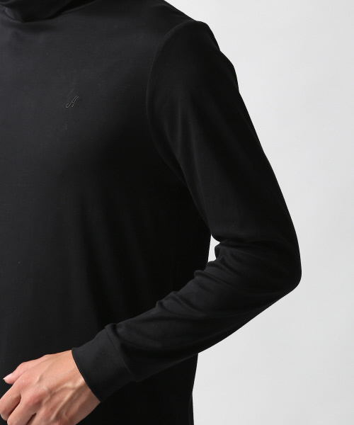 ABAHOUSE（アバハウス）の「スーピマ　スムースタートルネック（Tシャツ/カットソー・メンズ・ホワイト/ブラック×ホワイト/グレー/ブラック・2/3）」の17枚目の写真