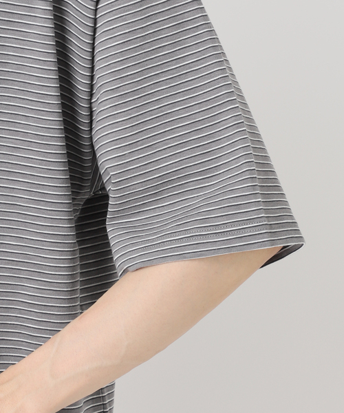 JOURNAL STANDARD relume（ジャーナルスタンダード　レリューム）の「【NATION WIDE / ネーションワイド】 ボーダーTシャツ（Tシャツ/カットソー・メンズ・ライトブルー/チャコールグレー/ホワイト×ホワイト・LARGE/MEDIUM）」の15枚目の写真