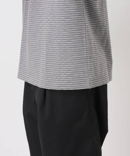 JOURNAL STANDARD relume（ジャーナルスタンダード　レリューム）の「【NATION WIDE / ネーションワイド】 ボーダーTシャツ（Tシャツ/カットソー・メンズ・ライトブルー/チャコールグレー/ホワイト×ホワイト・LARGE/MEDIUM）」の16枚目の写真