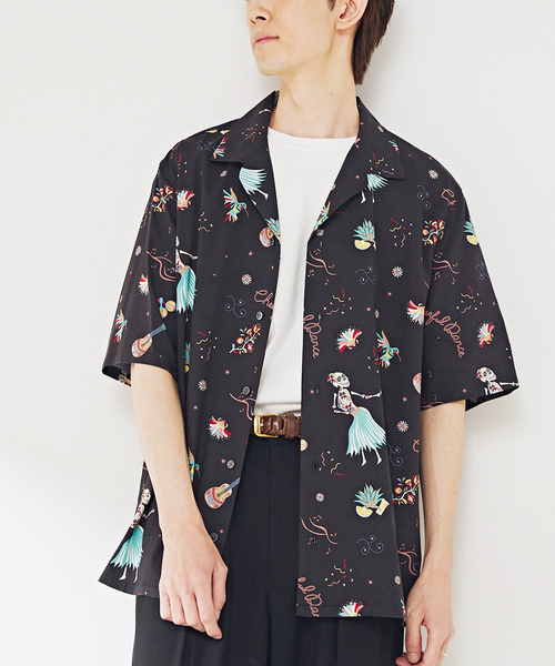 B.C STOCK(ベーセーストック)の「CRH/アロハシャツ(MEXICO)(シャツ/ブラウス・メンズ・ホワイト×ホワイト/ブラック・LARGE/MEDIUM)」の6枚目の写真