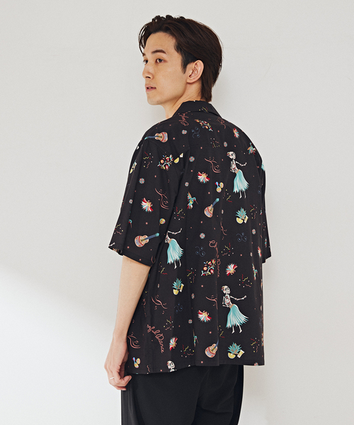 B.C STOCK(ベーセーストック)の「CRH/アロハシャツ(MEXICO)(シャツ/ブラウス・メンズ・ホワイト×ホワイト/ブラック・LARGE/MEDIUM)」の5枚目の写真