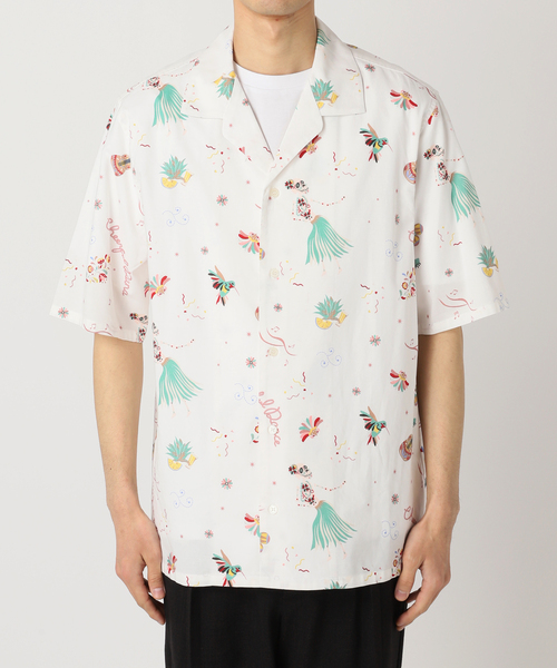 B.C STOCK(ベーセーストック)の「CRH/アロハシャツ(MEXICO)(シャツ/ブラウス・メンズ・ホワイト×ホワイト/ブラック・LARGE/MEDIUM)」の13枚目の写真